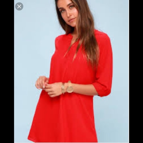 [Lulu's] Classic Mauve Shift Dress - Picture 5 of 8